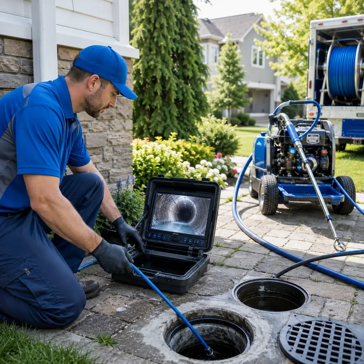Outdoor drain cleaning professionals serving Concho, OK