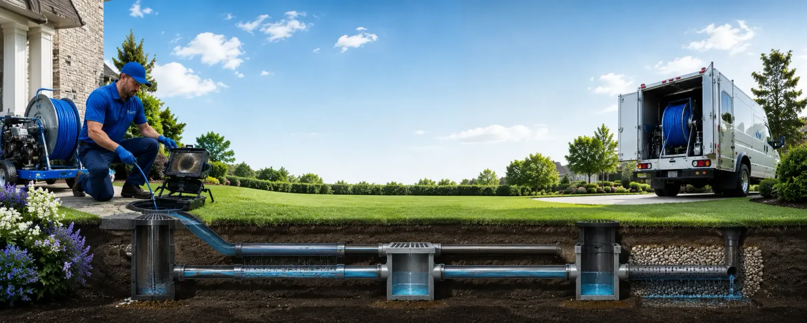 Outdoor drain cleaning information for Concho, OK